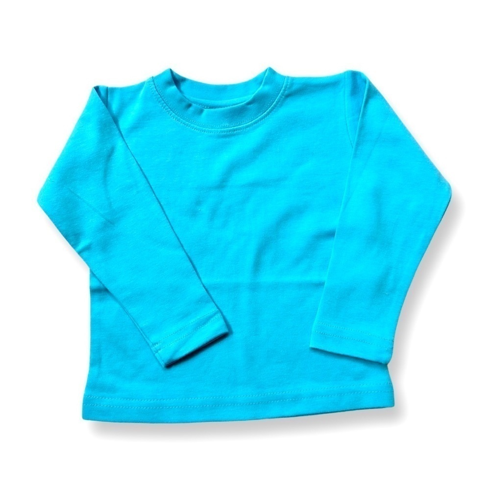 ⭐️ 5 for $25 Sky Blue Cotton Baby Top Long Sleeve Size 12 Months